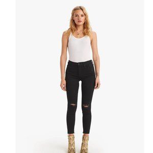 Mother Looker Ankle Fray Jeans in Guilty as Sin